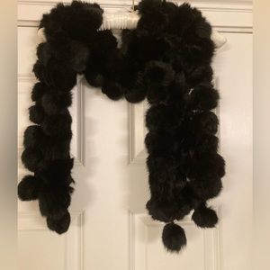 Faux fur vintage scarf